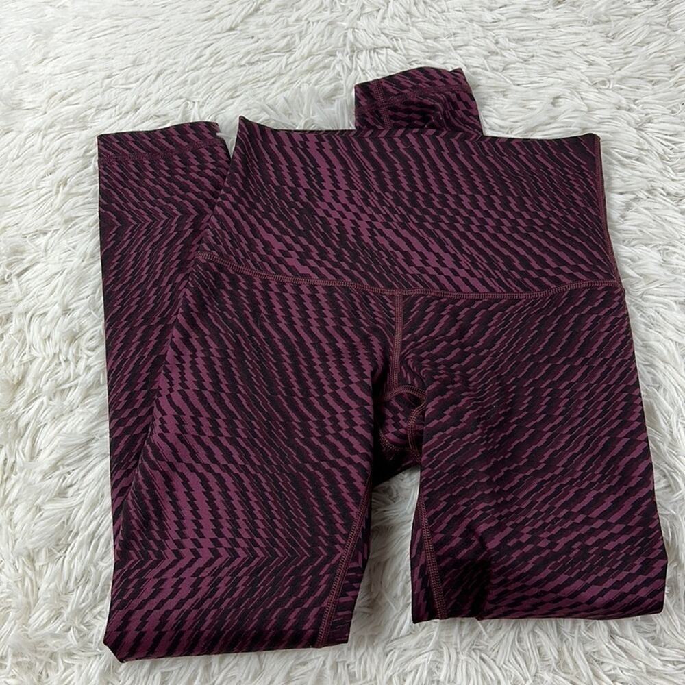 Lululemon Wunder Under Pant (Hi-Rise) Shifted Horizon Red Grape Black